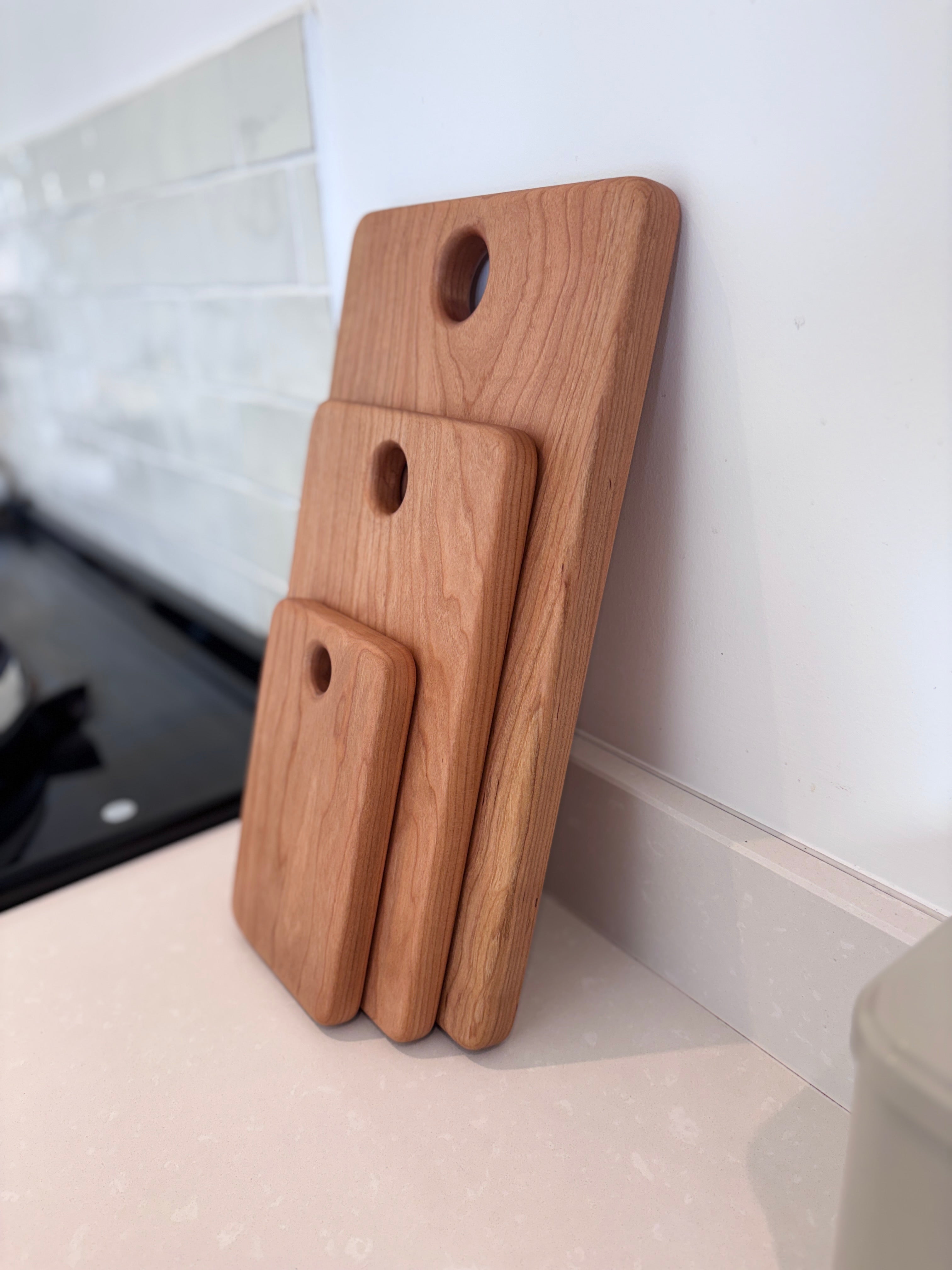 English Cherry Chopping Board Set