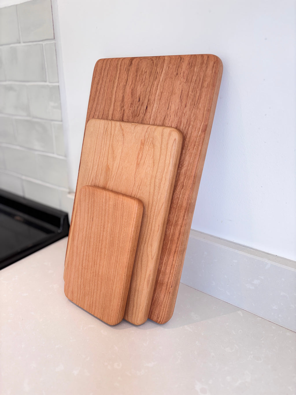 English Cherry Chopping Board Set