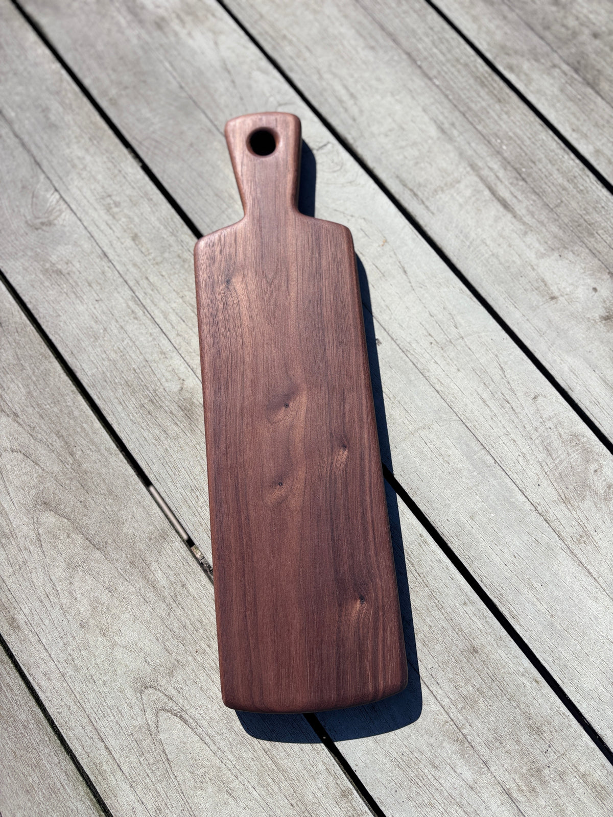 Narrow Black Walnut Charcuterie Board