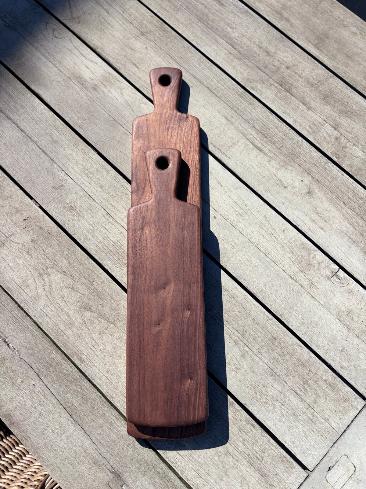 Narrow Black Walnut Charcuterie Board