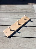 English Oak Coat Rail (3 Peg)
