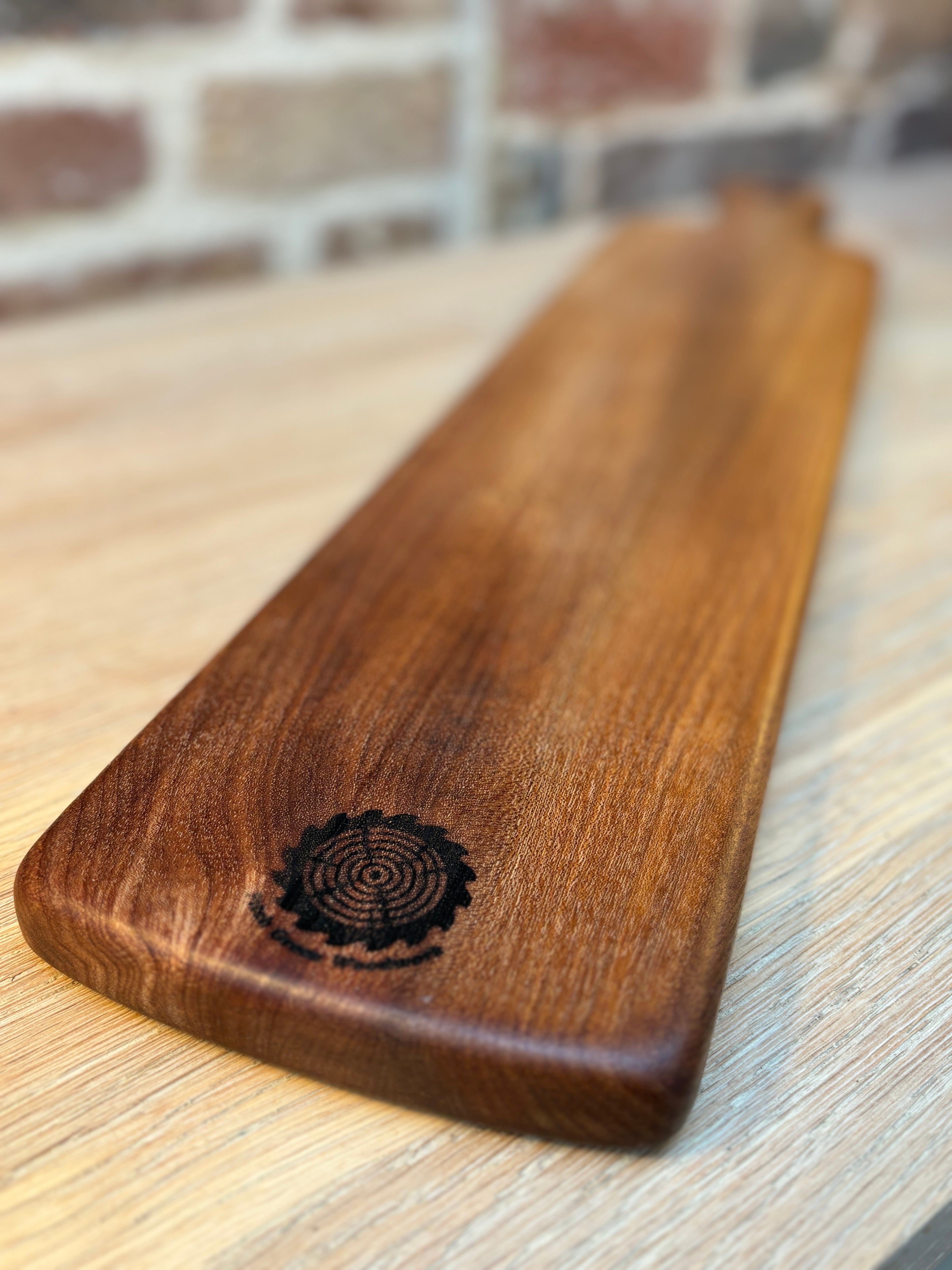 Narrow English Elm Charcuterie Board