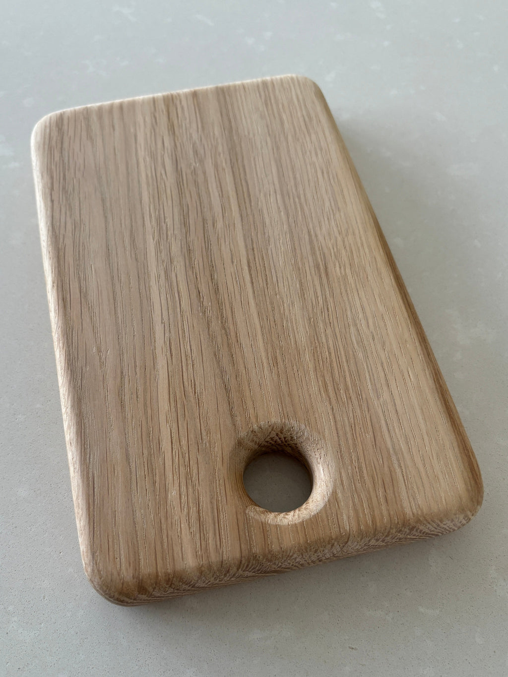 Handmade small European oak chopping board 