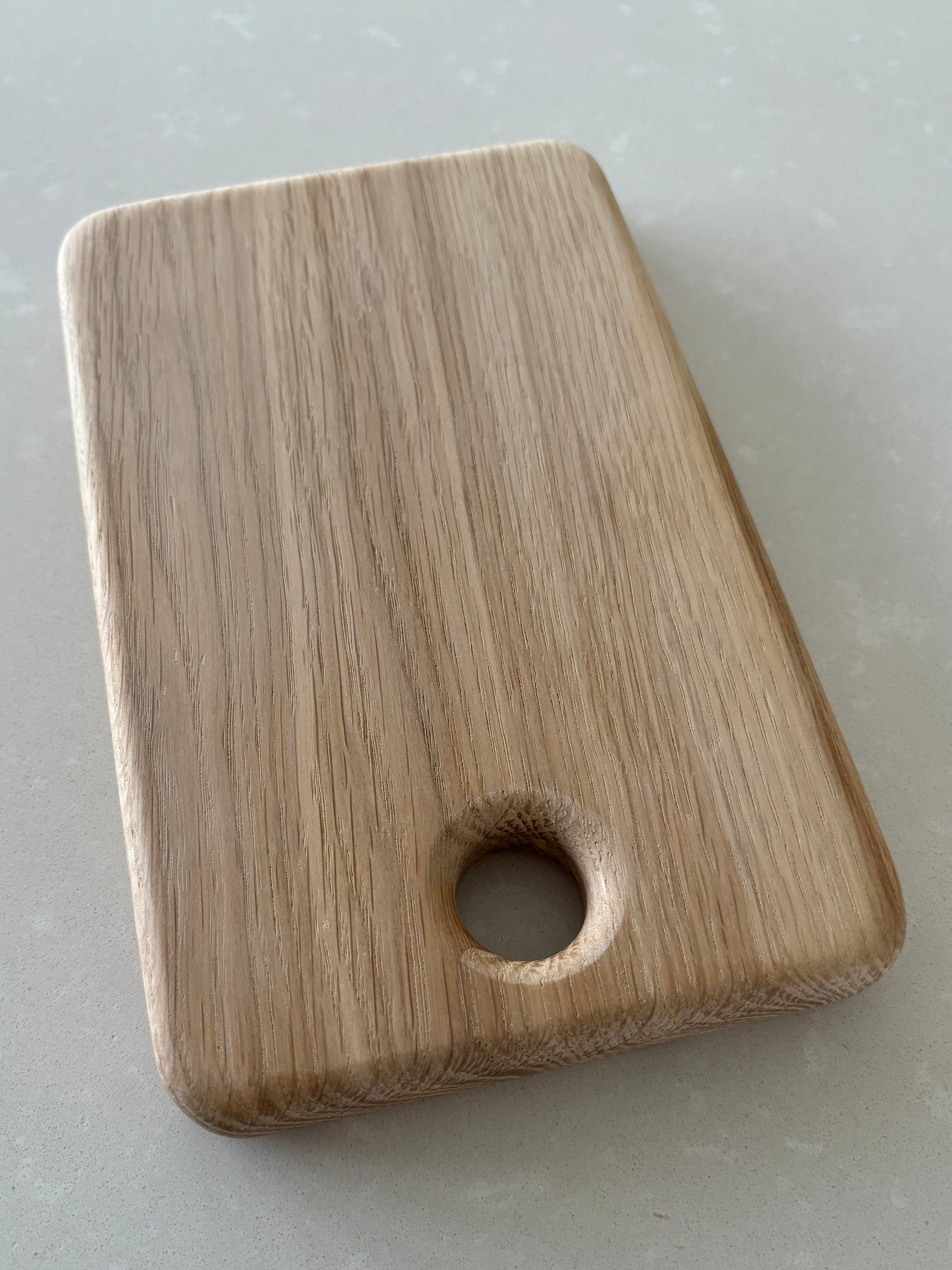 Handmade small European oak chopping board 