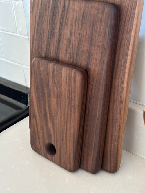 Black Walnut Chopping Board Set