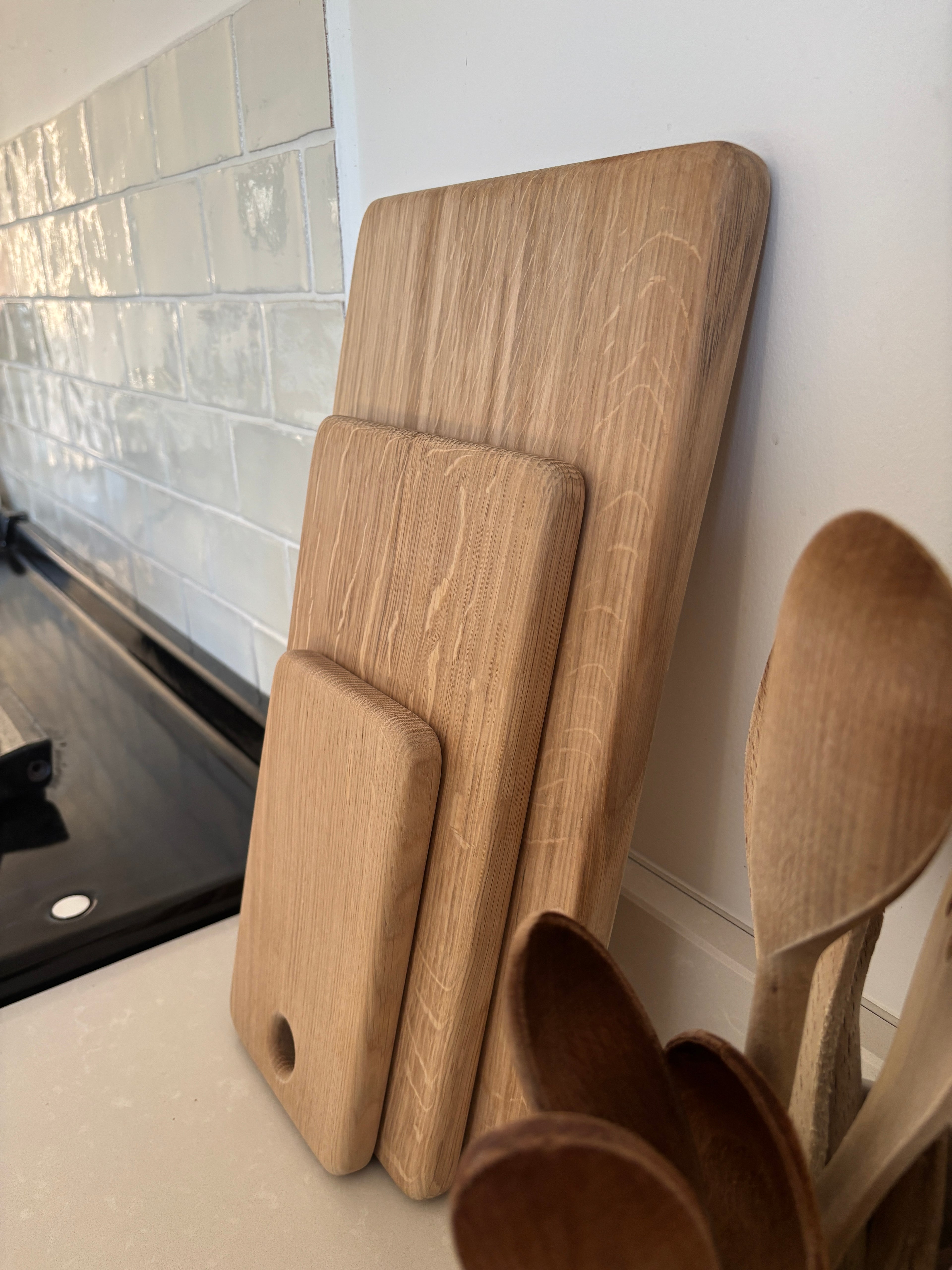 English Oak Chopping Board Set