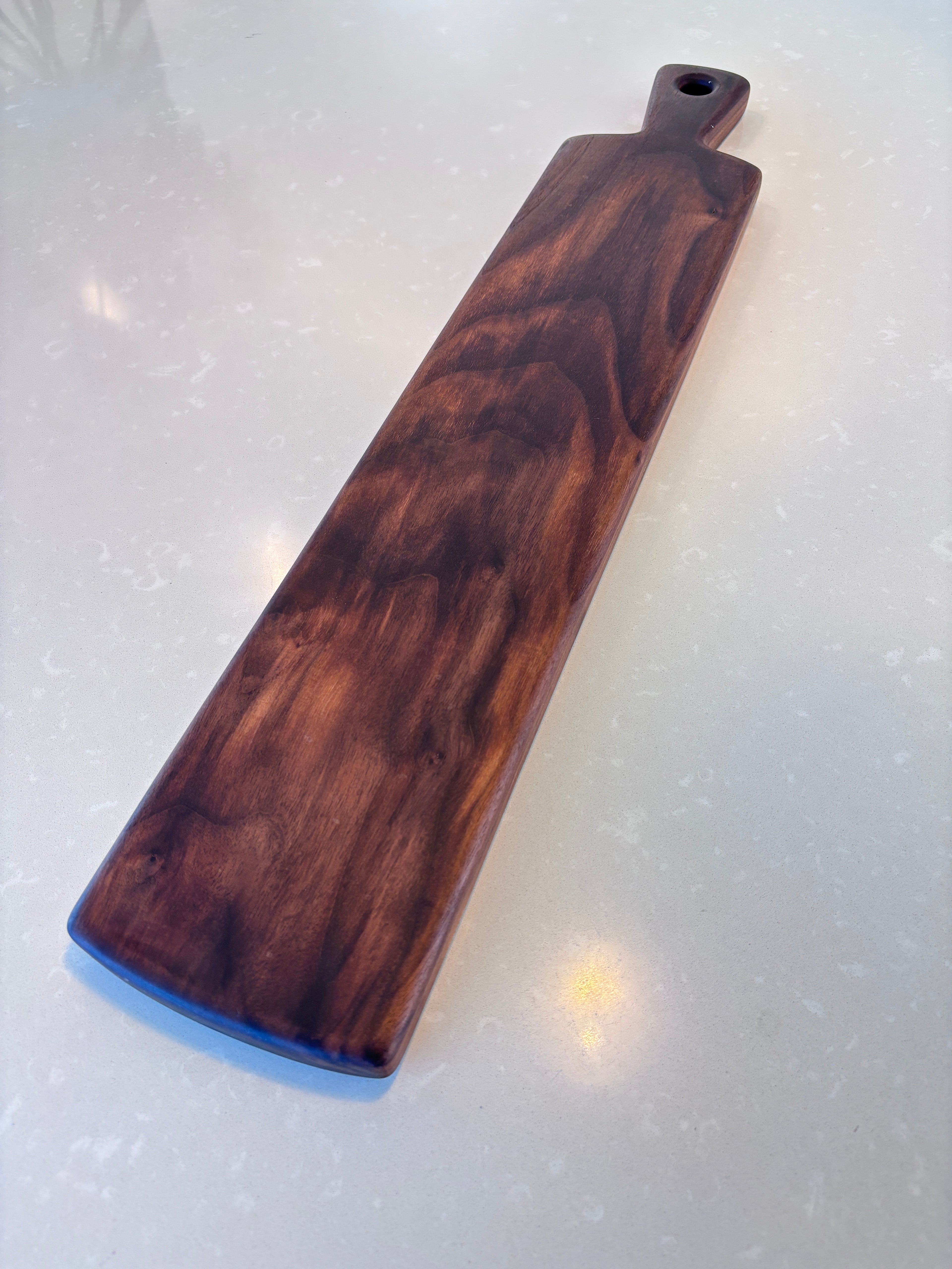 Narrow Black Walnut Charcuterie Board