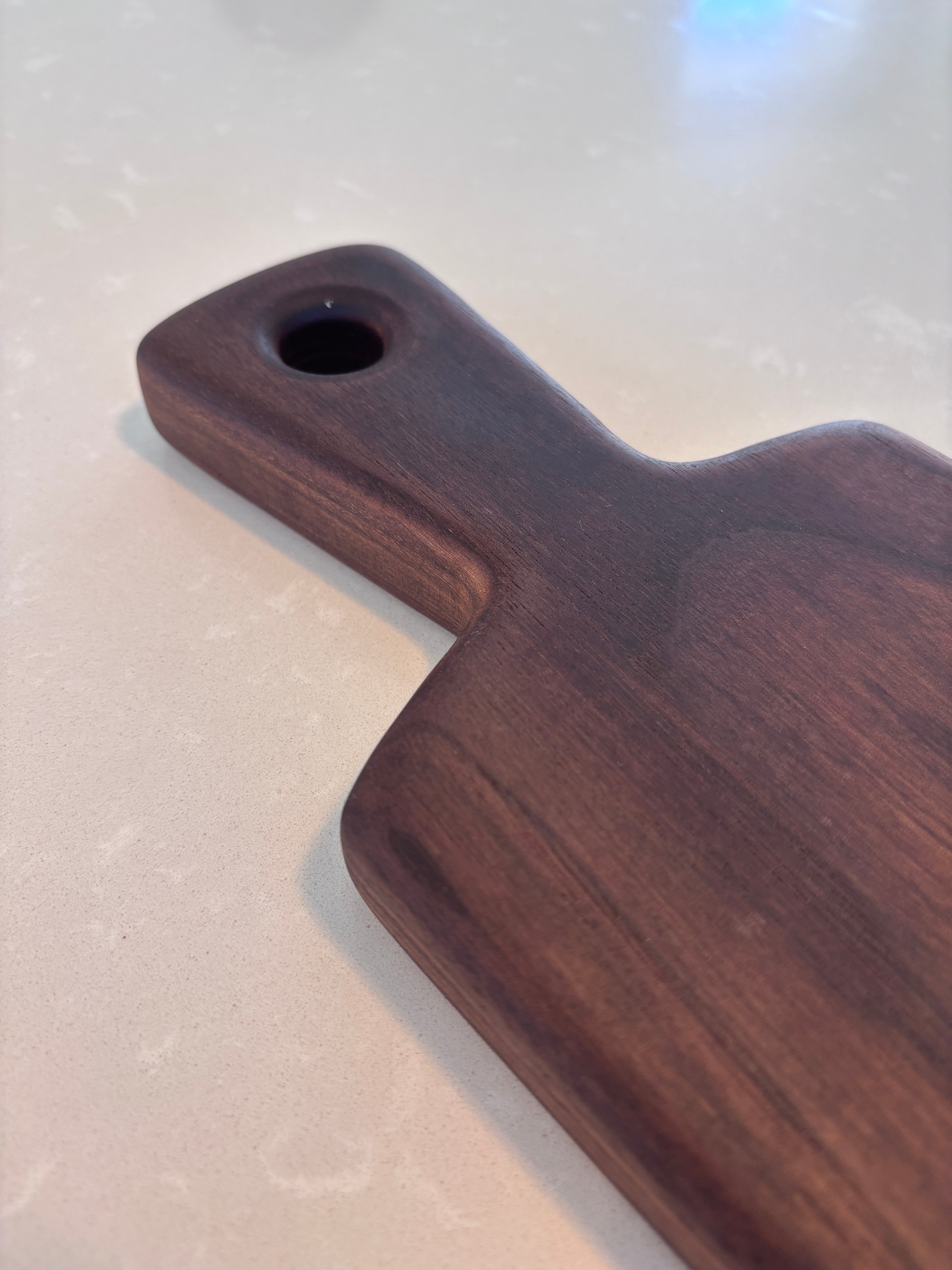 Narrow Black Walnut Charcuterie Board