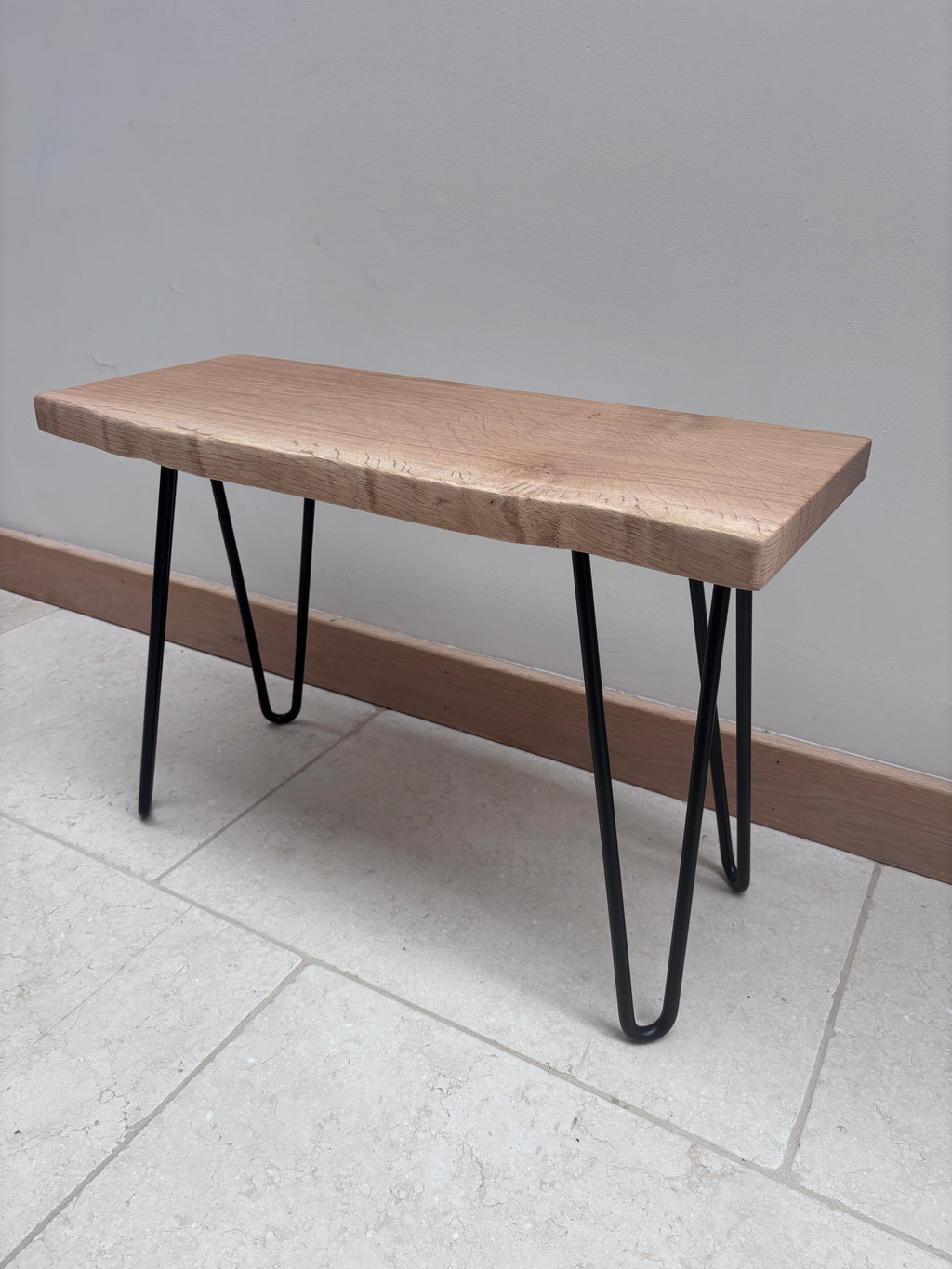 Waney Edge English Oak Bench