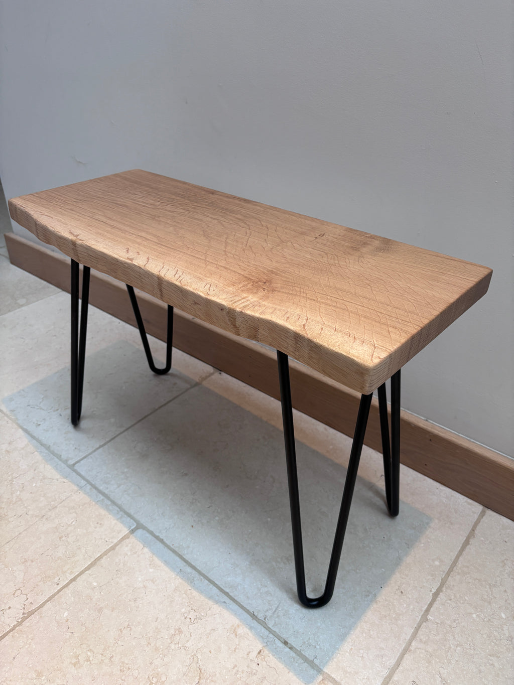 Waney Edge English Oak Bench
