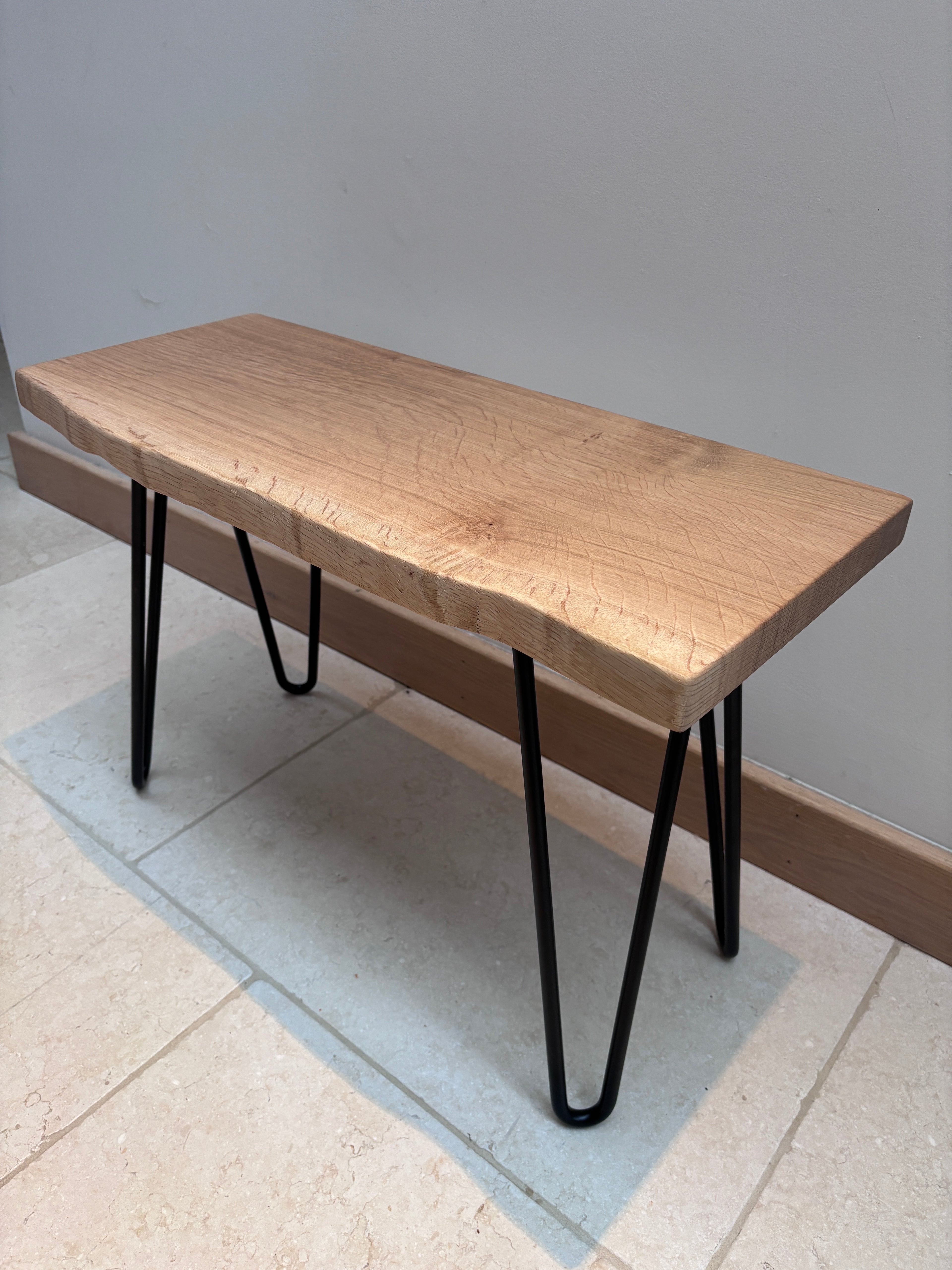 Waney Edge English Oak Bench