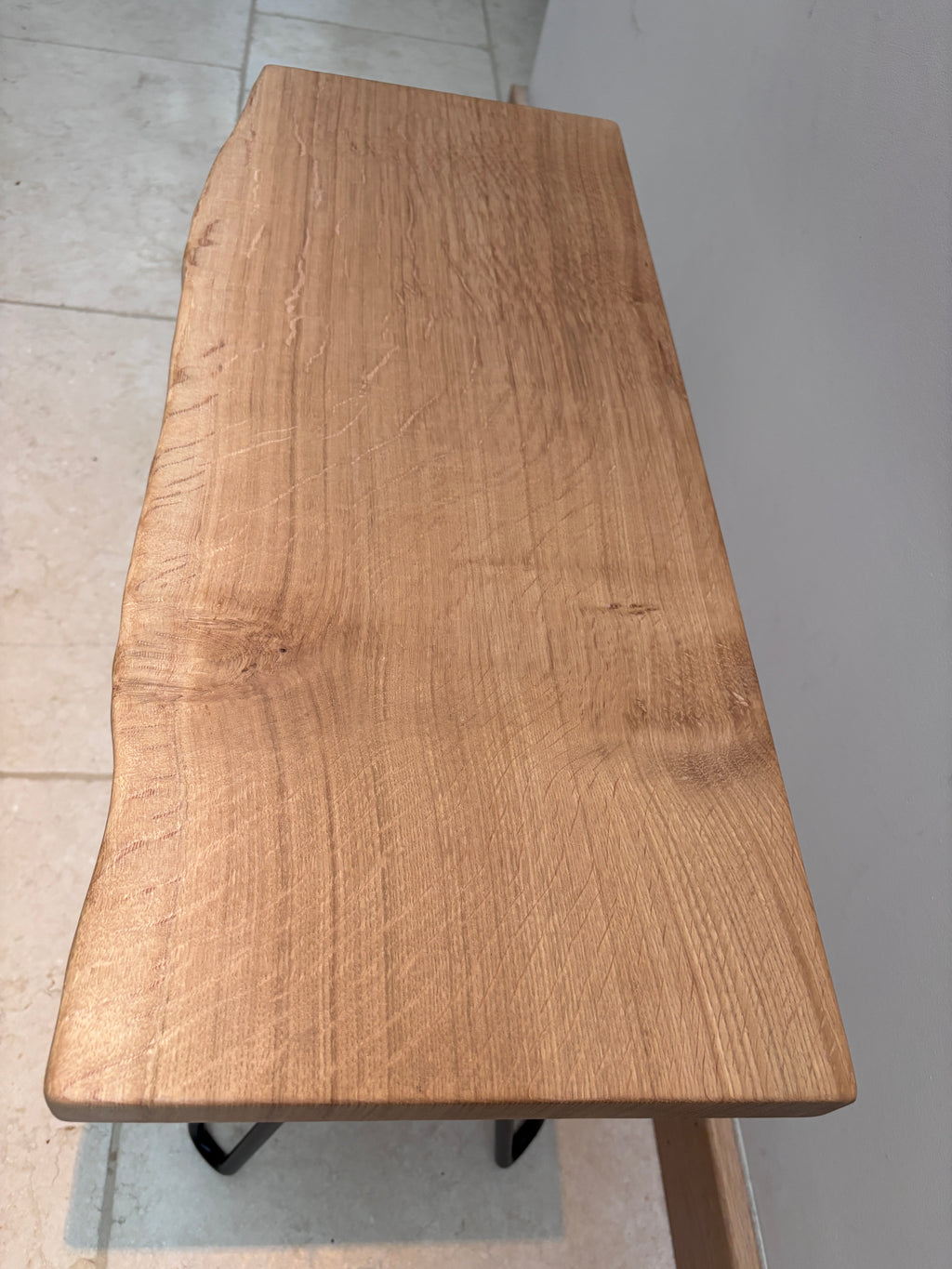 Waney Edge English Oak Bench