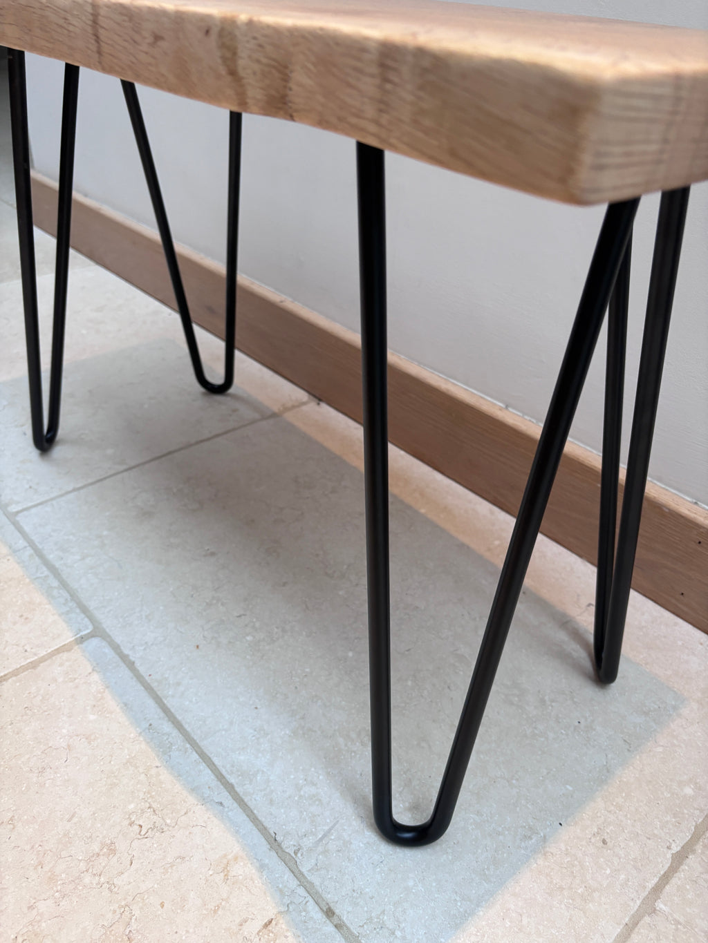 Waney Edge English Oak Bench