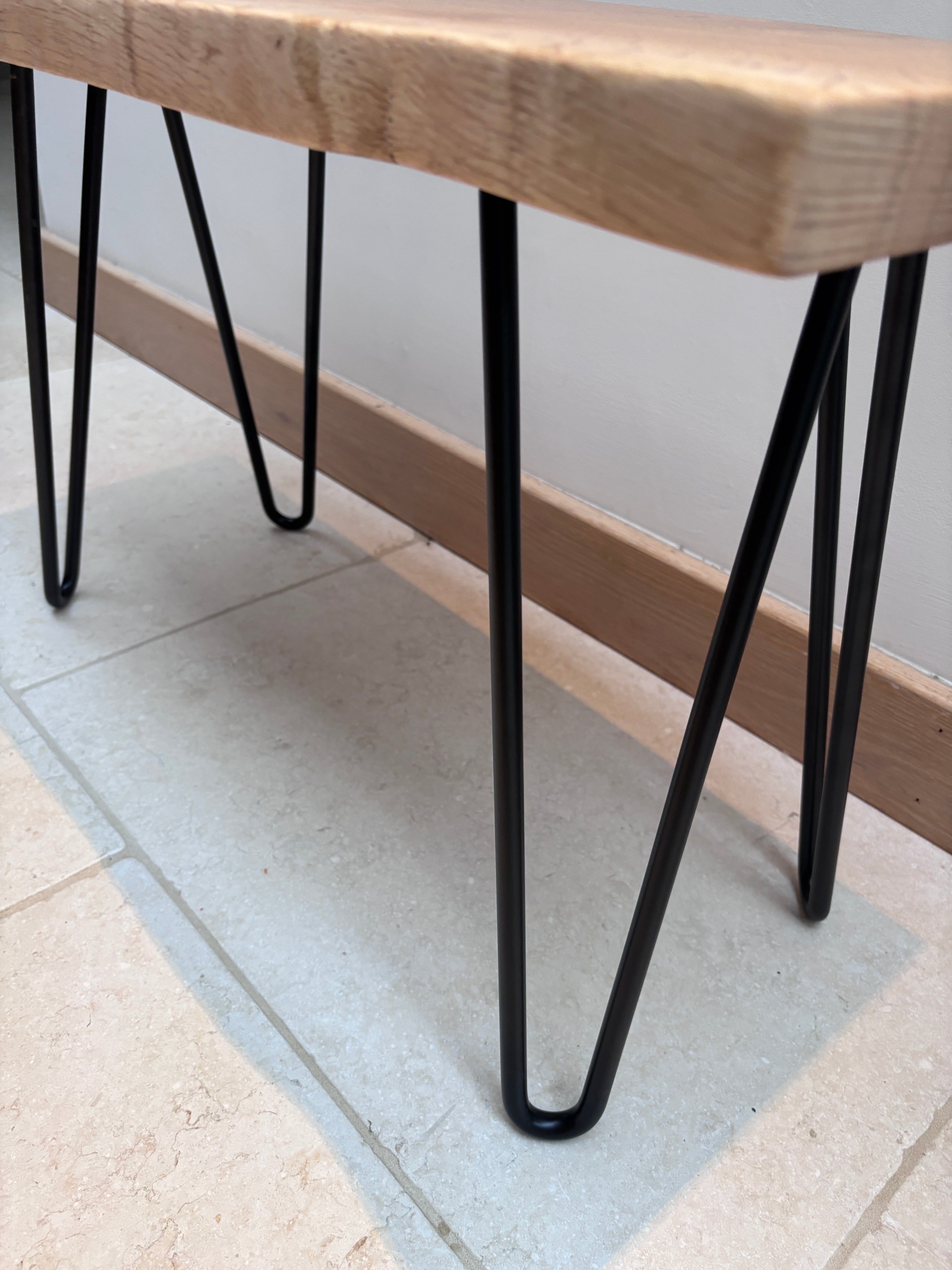 Waney Edge English Oak Bench